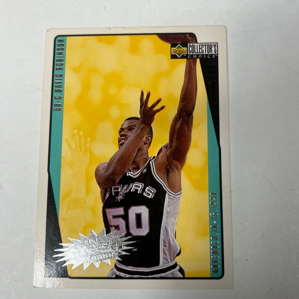 1997 Upper Deck Collector's Choice David Robinson You‎ Crash The Game Card Spurs